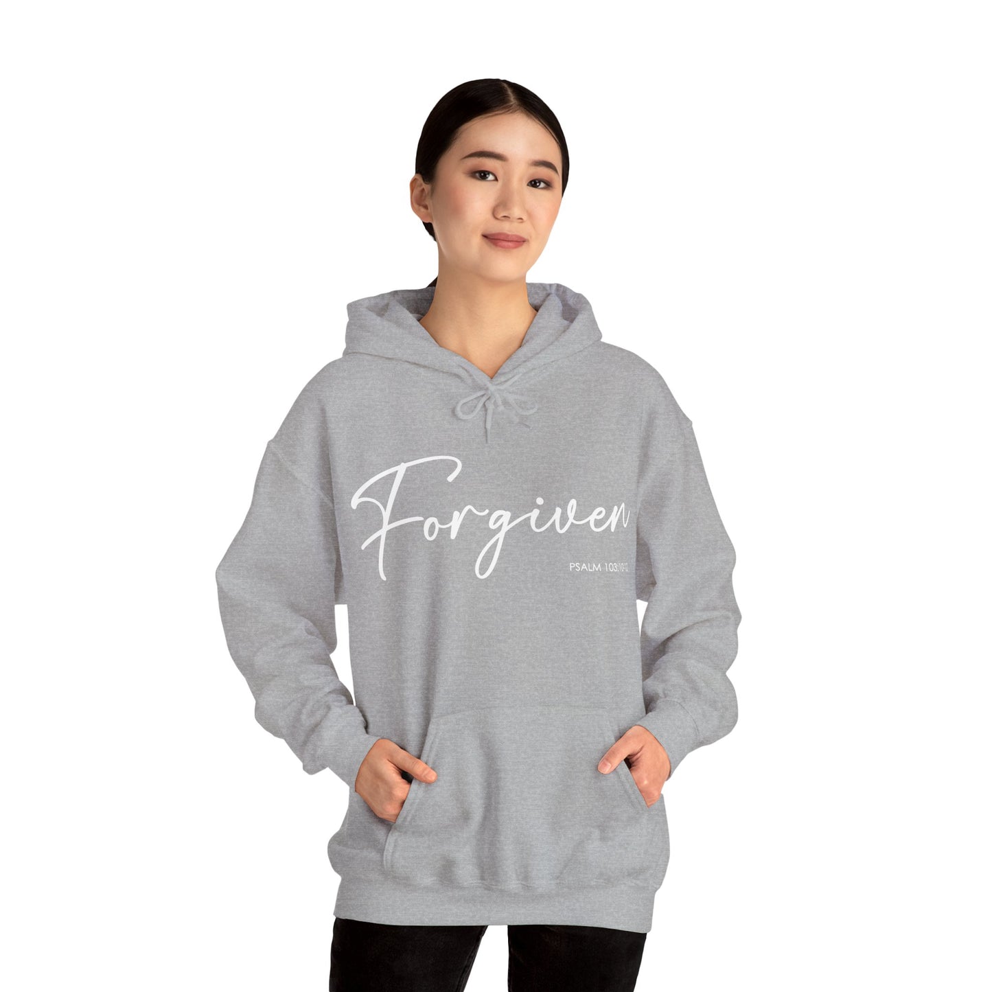 "Forgiven" Inspirational Pullover Hoodie
