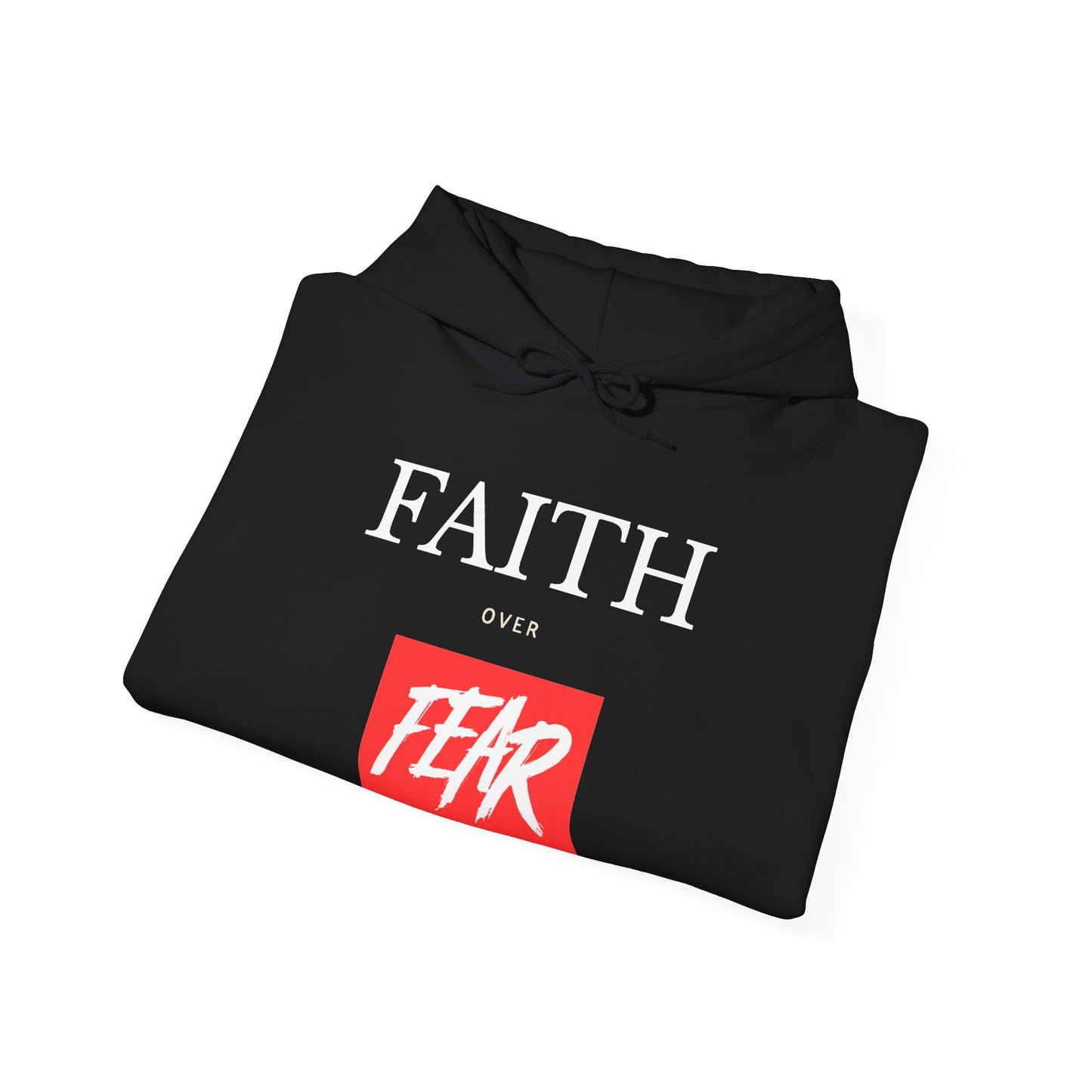 "Faith Over Fear" Inspirational Pullover Hoodie