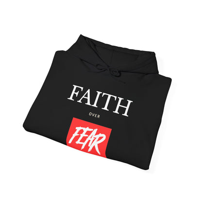 "Faith Over Fear" Inspirational Pullover Hoodie