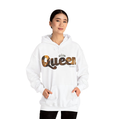 "I am Queen" Womens Affirmation Heavy Blend™ Hooded Sweatshirt