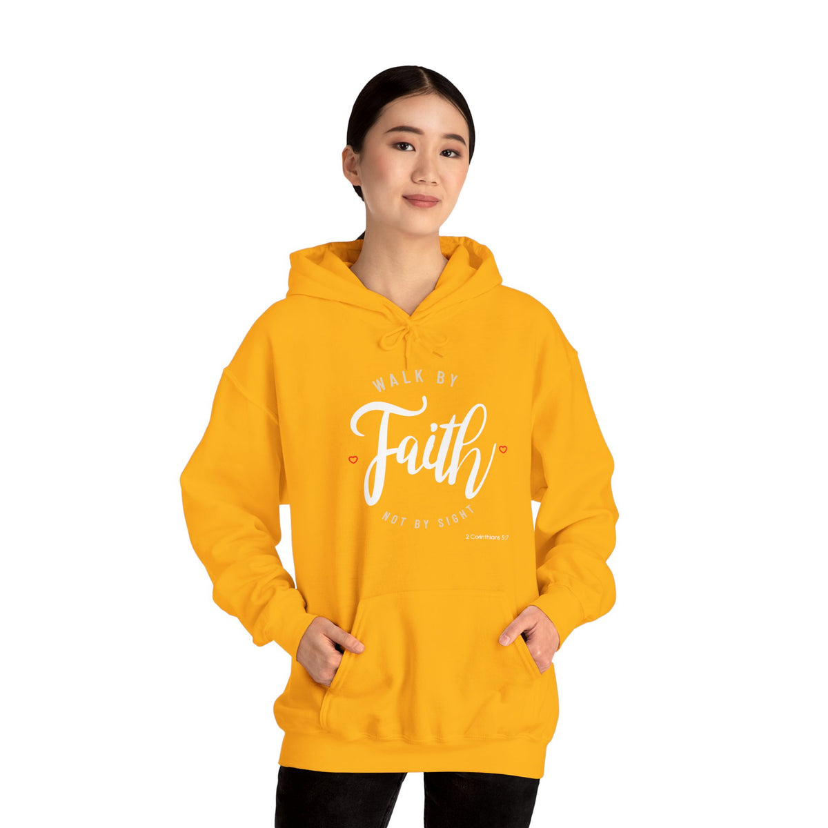 "Walk by Faith Not by Sight" Motivational Pullover Hoodie