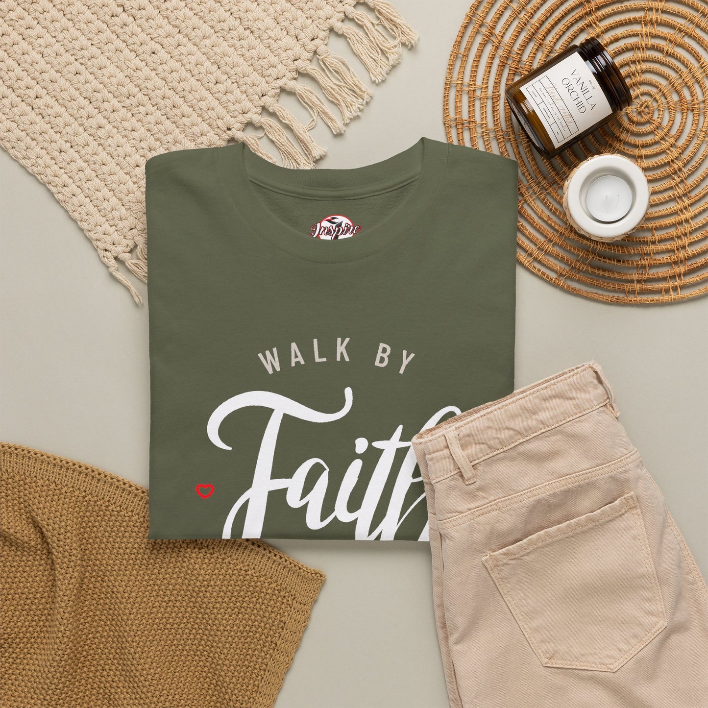 "Walk By Faith, Not By Sight" Motivational T-Shirt