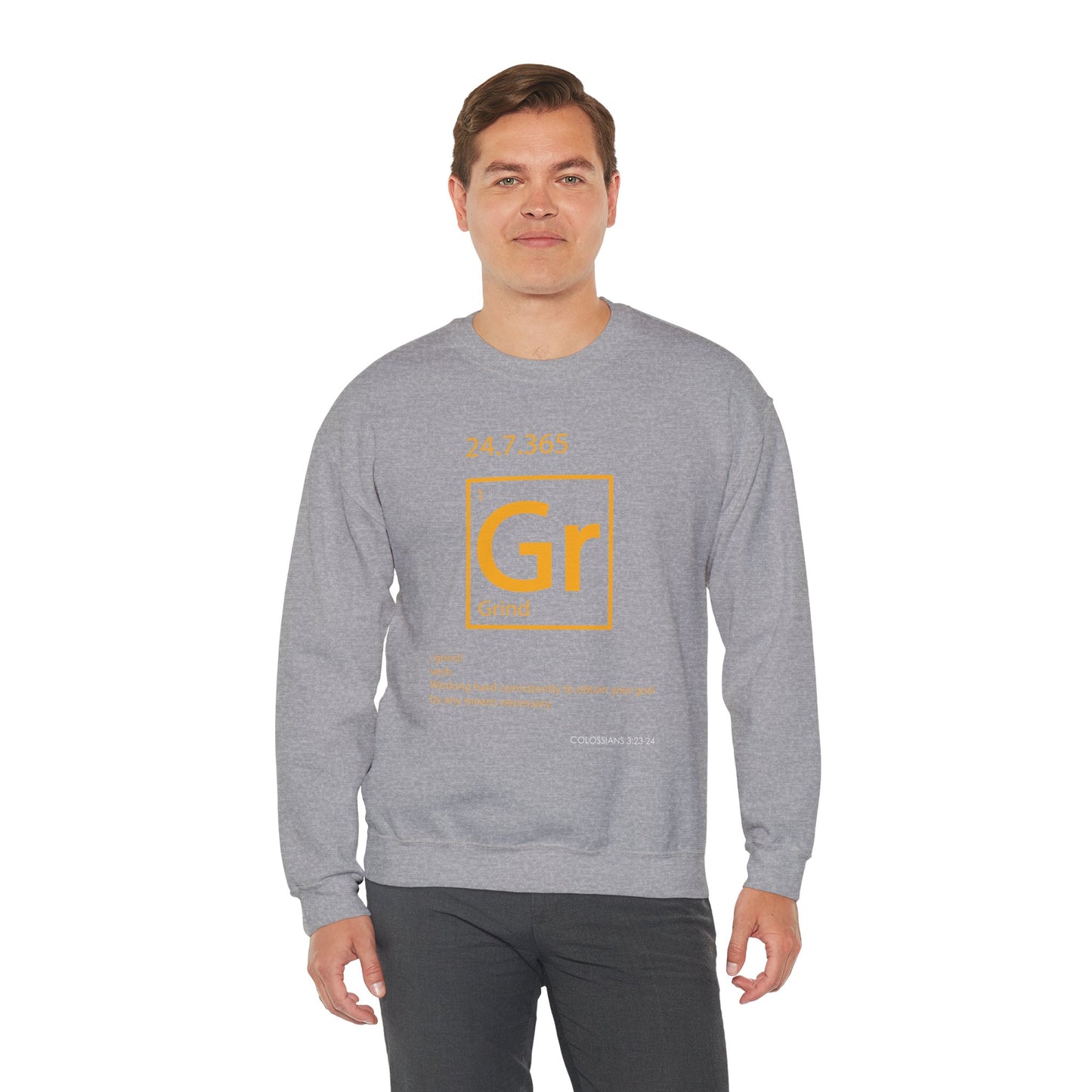 Grind 24/7/365 Motivational Element Crewneck Sweatshirt