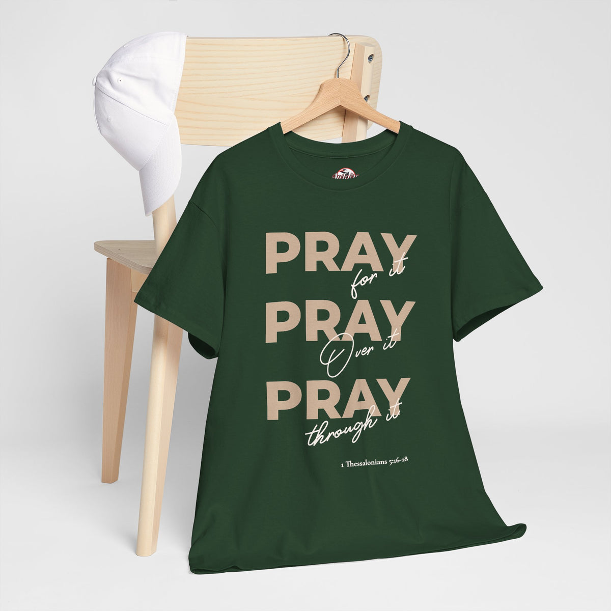 "Pray for it, Pray over it, Pray through it" Motivational Graphic T-Shirt