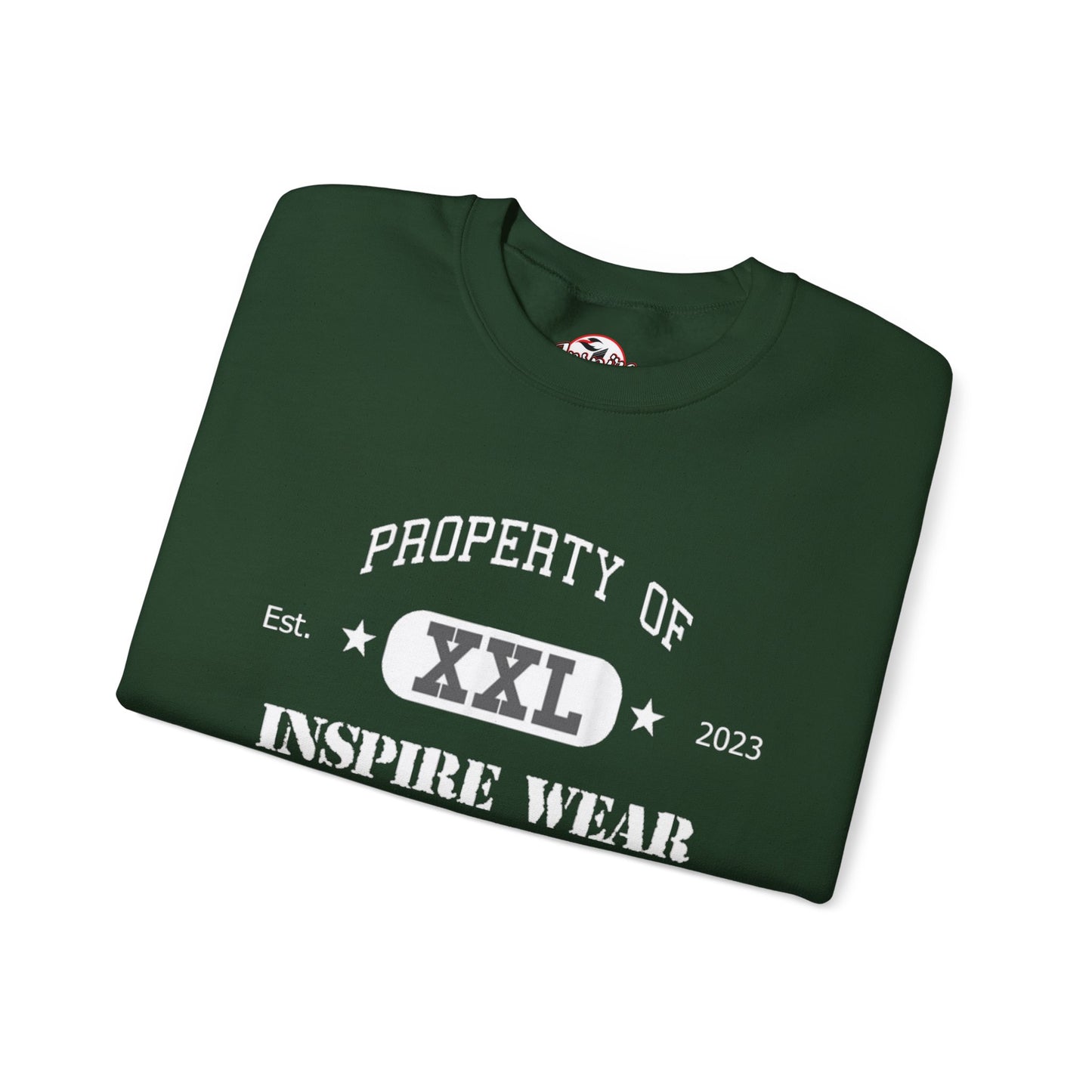 "Property of Inspire Wear" Athletic Crewneck Sweatshirt