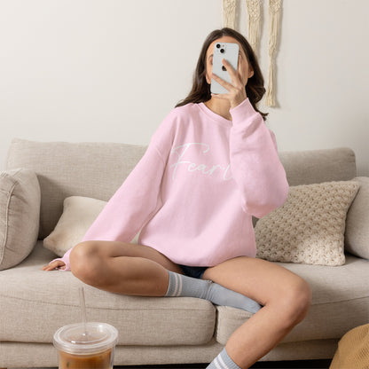 "Fearless" Inspirational Crewneck Sweatshirt — (Proverbs 31)