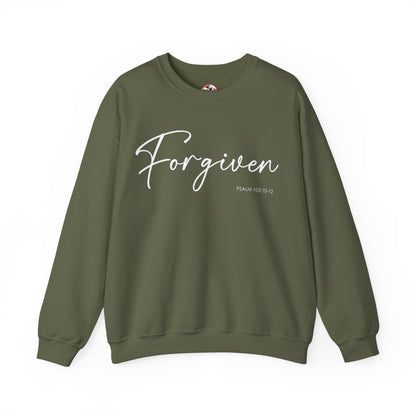 "Forgiven" Inspirational Pullover Crewneck Sweatshirt