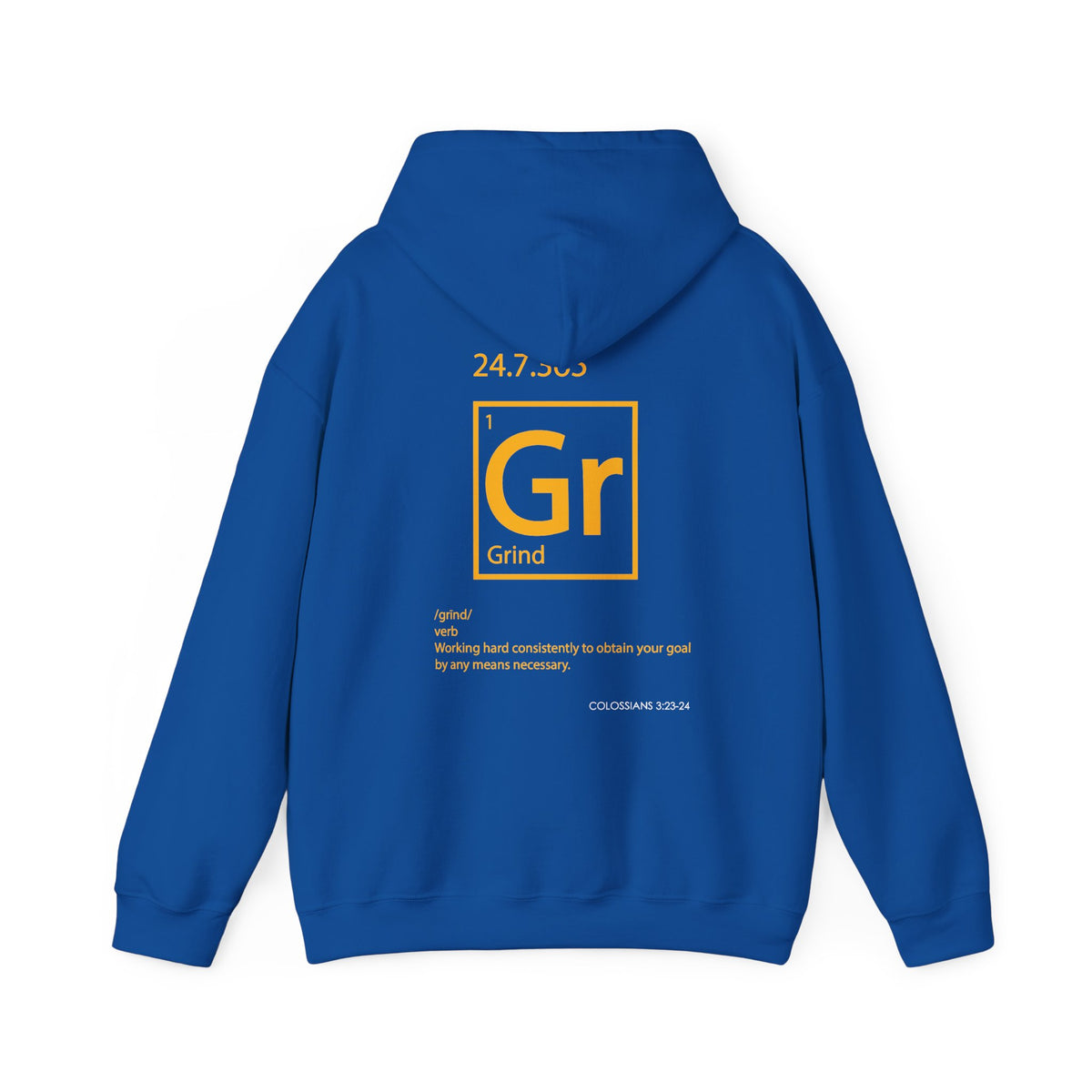 "Grind" Motivational Unisex Pullover Hoodie