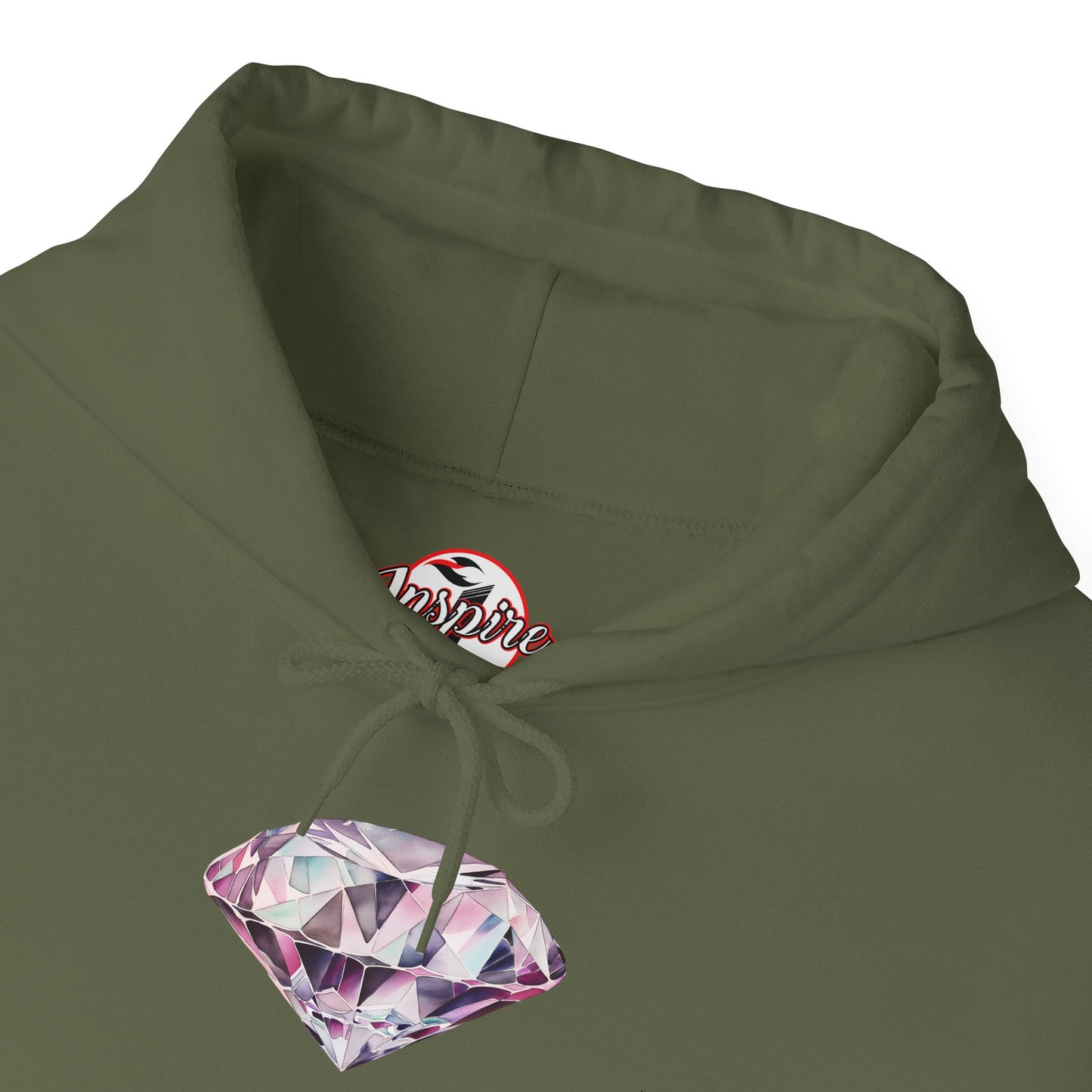 "No Pressure, no Diamond" Women's Heavy Blend™ Hooded Sweatshirt