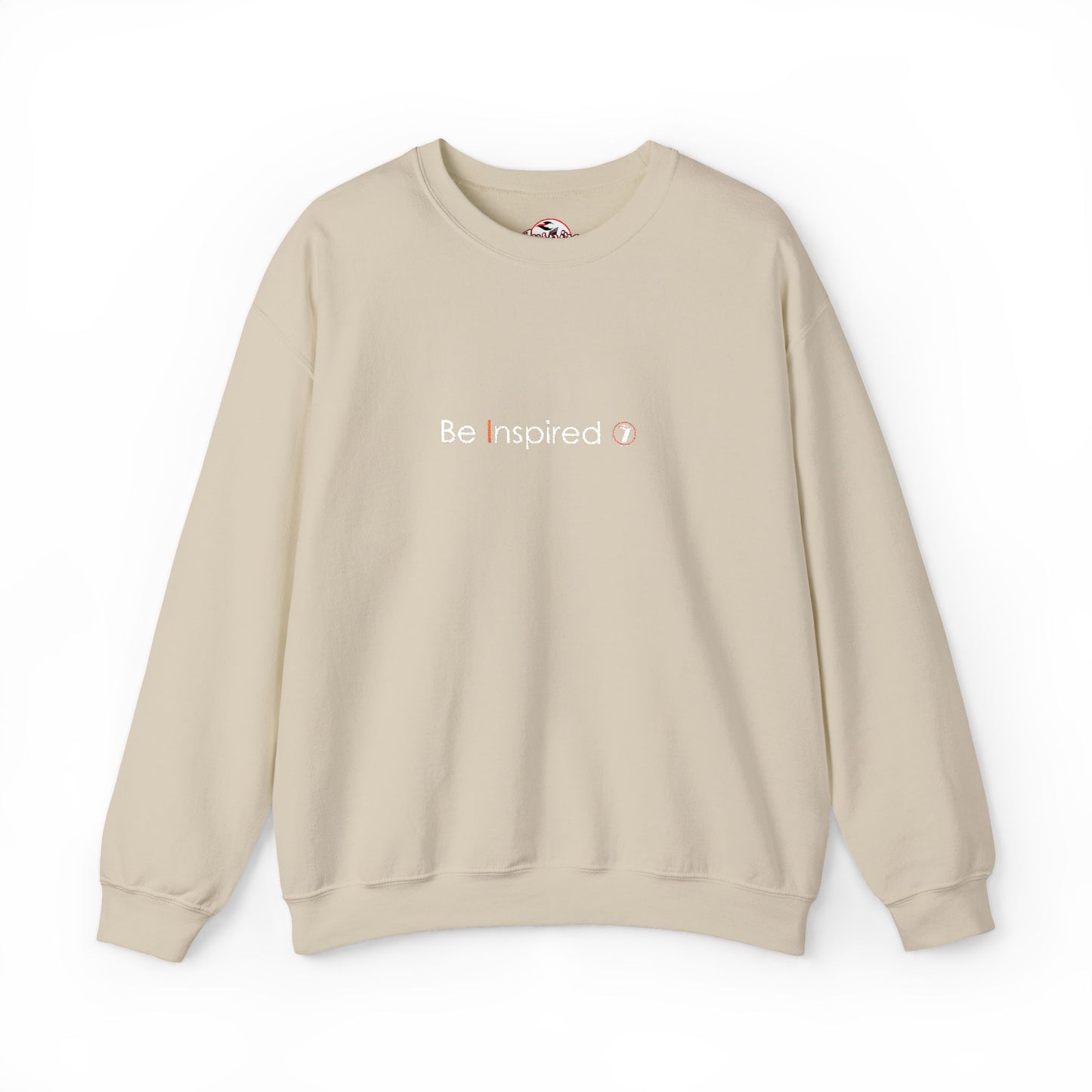 "Be Inspired" Embroidered Crewneck Sweatshirt