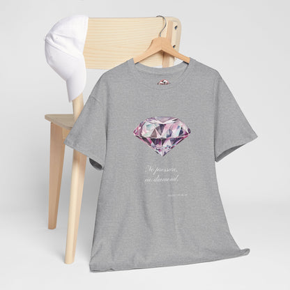 "No Pressure, No Diamond" Women's Inspirational Graphic T-Shirt