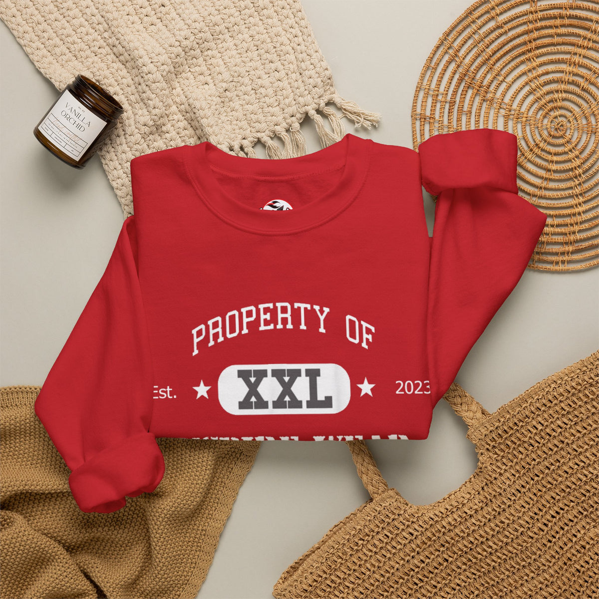 "Property of Inspire Wear" Athletic Crewneck Sweatshirt
