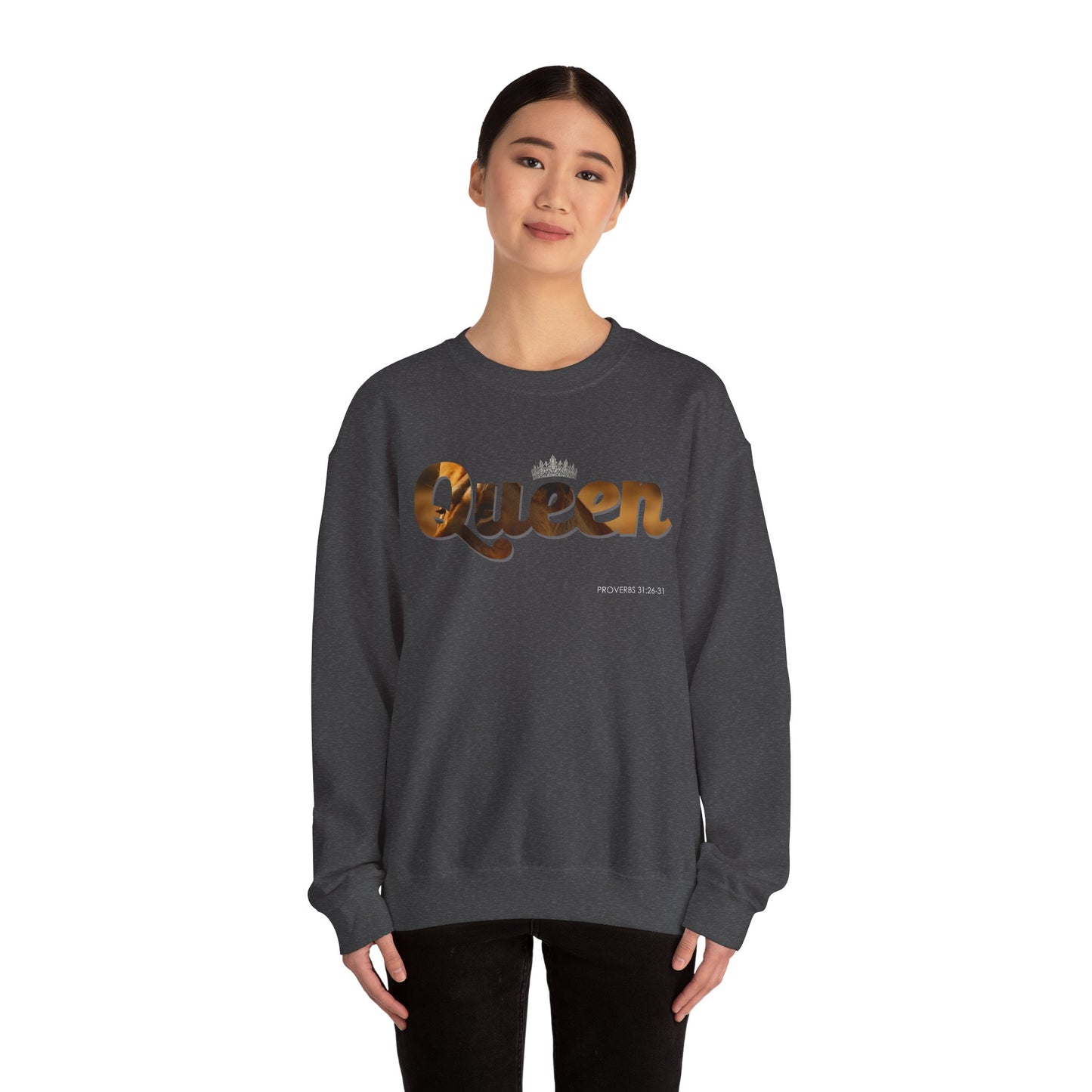 "Queen" Women's Inspirational Pullover Sweatshirt