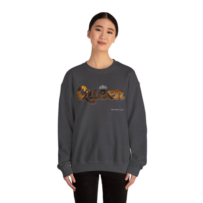 "Queen" Women's Inspirational Pullover Sweatshirt