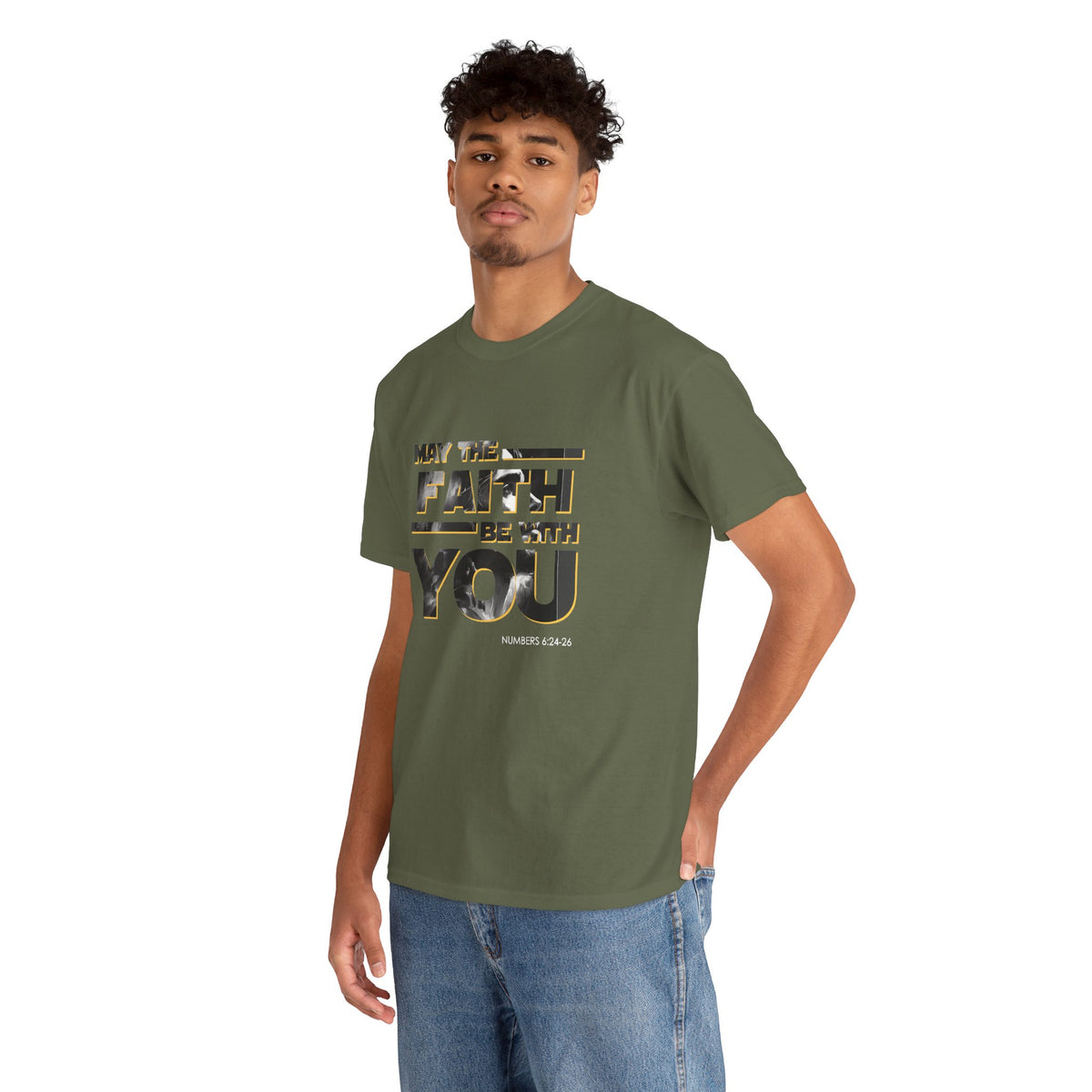 "May The Faith Be With You" Inspirational Graphic T‑Shirt