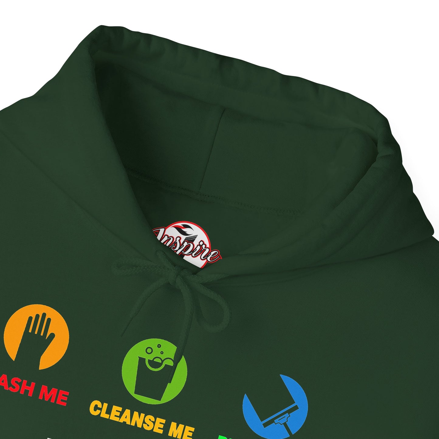 "Wash, Cleanse, Restore" Inspirational Faith-Based Hoodie