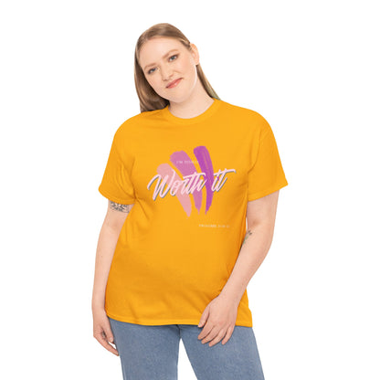 "Totally Worth It" Women's Motivational Graphic T‑Shirt