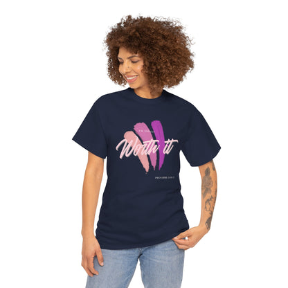 "Totally Worth It" Women's Motivational Graphic T‑Shirt