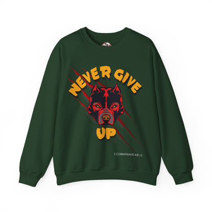 "Never Give Up" Crewneck Sweatshirt