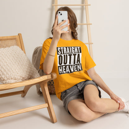 Straight Outta Heaven Unisex Inspirational Graphic T-Shirt