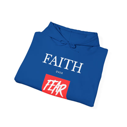 "Faith Over Fear" Inspirational Pullover Hoodie
