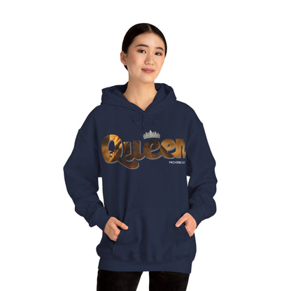 "I am Queen" Womens Affirmation Heavy Blend™ Hooded Sweatshirt