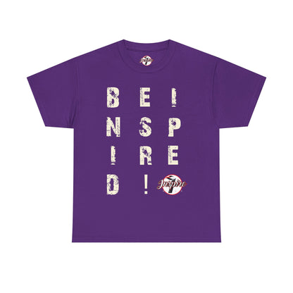"Be Inspired" Motivational Vertical Graphic T-Shirt