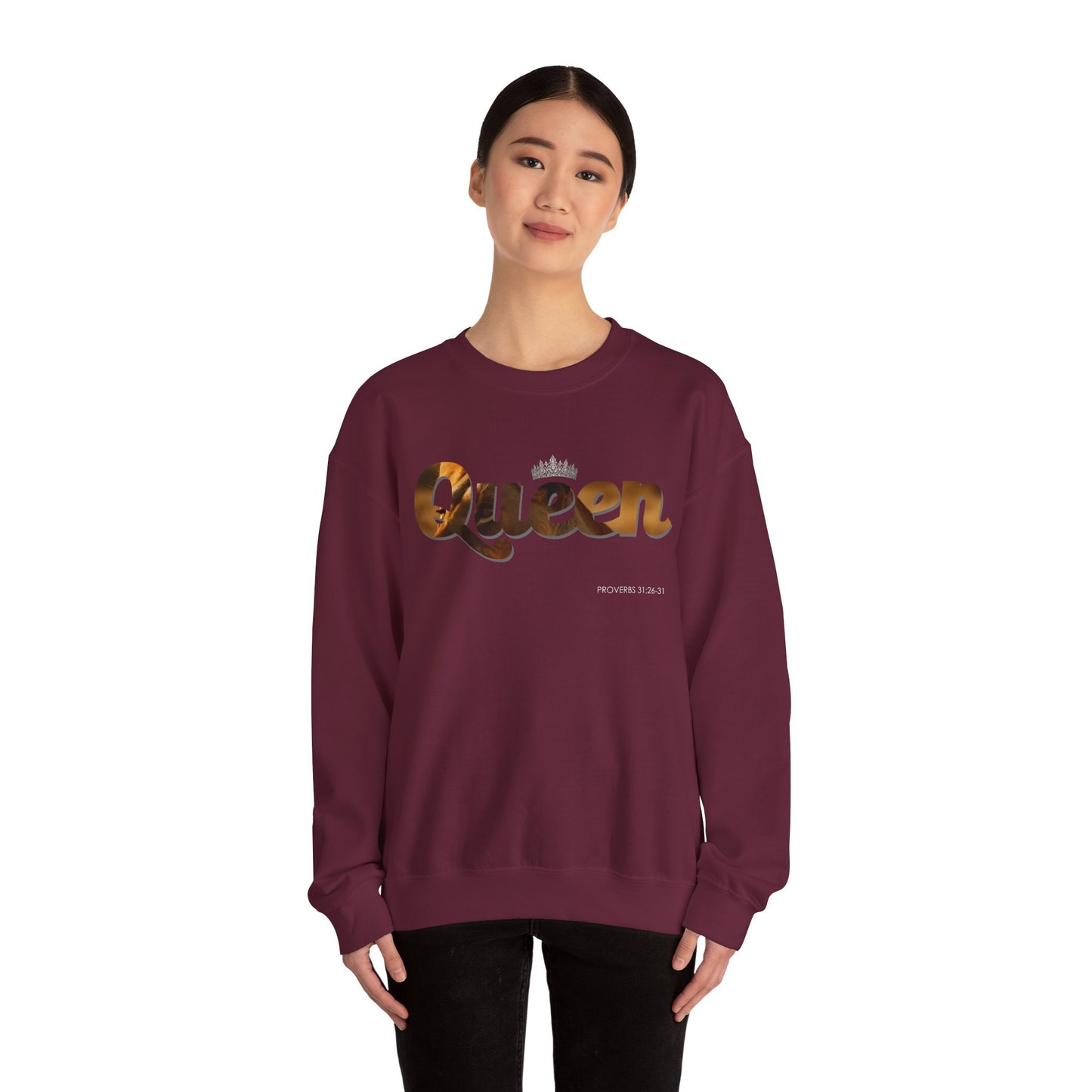 "Queen" Women's Inspirational Pullover Sweatshirt