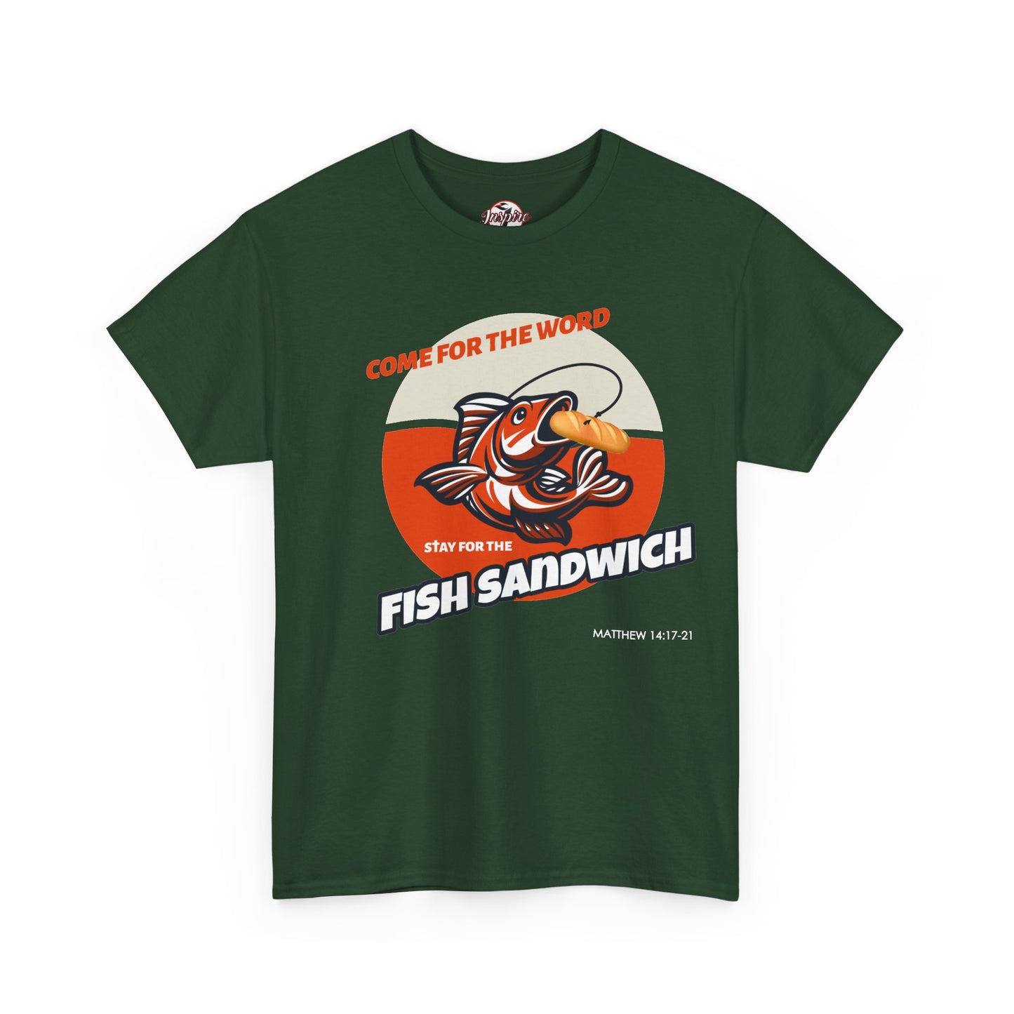 "Come for the Word" Fish Sandwich Graphic T-Shirt