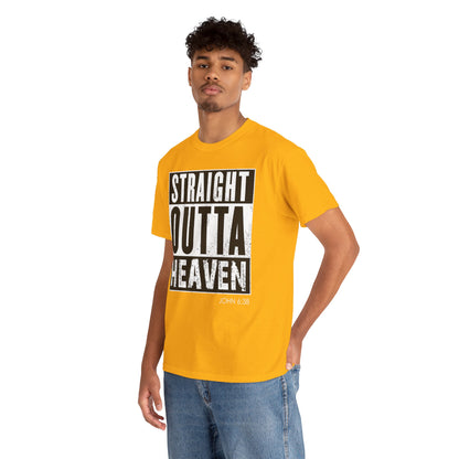 Straight Outta Heaven Unisex Inspirational Graphic T-Shirt