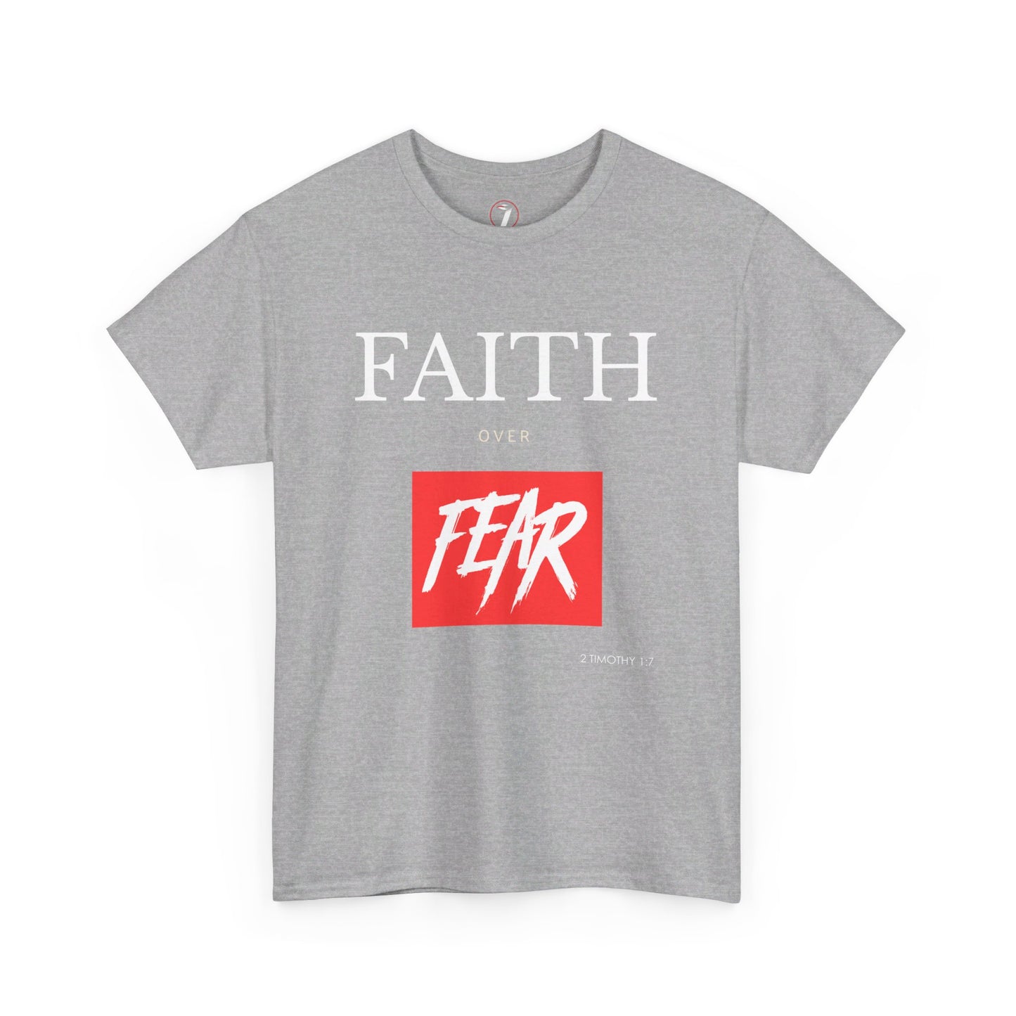 Faith Over Fear Men's Unisex Heavy Cotton Tee