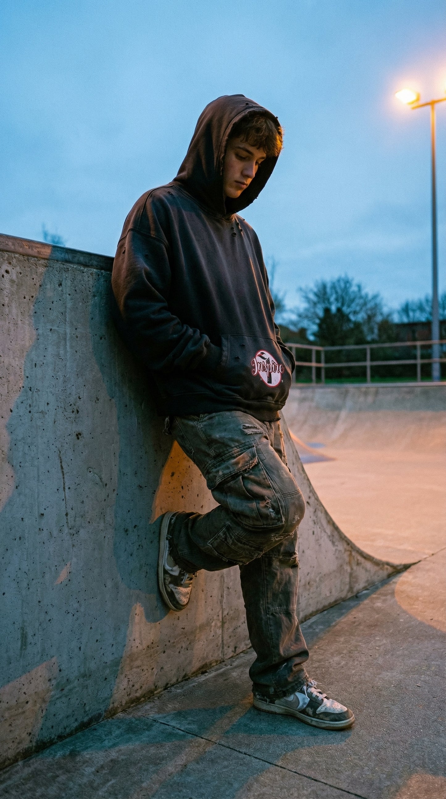 Pray Up Stay Up Distressed Hoodie