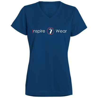 Inspire wear logo Ladies’ Moisture-Wicking V-Neck Tee