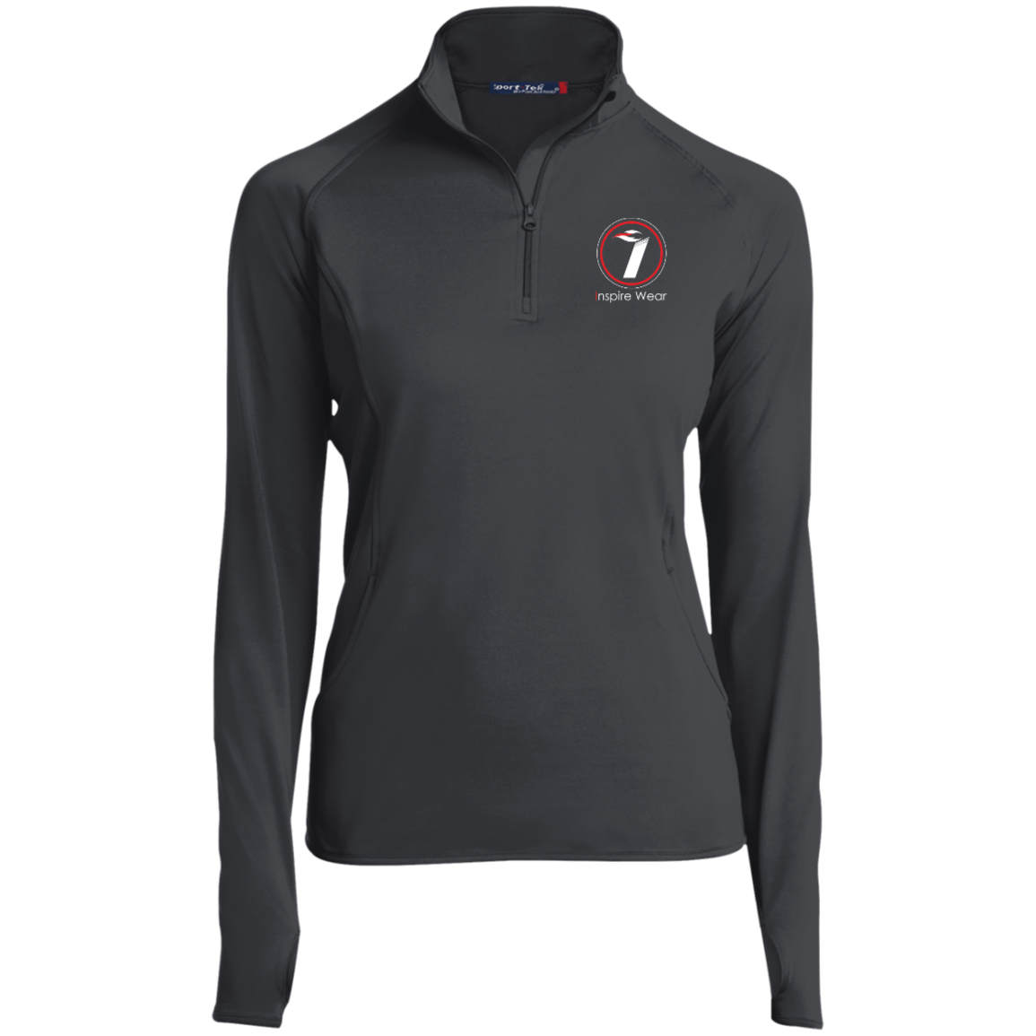 Inspire Wear logo Ladies' 1/2 Zip Performance Pullover