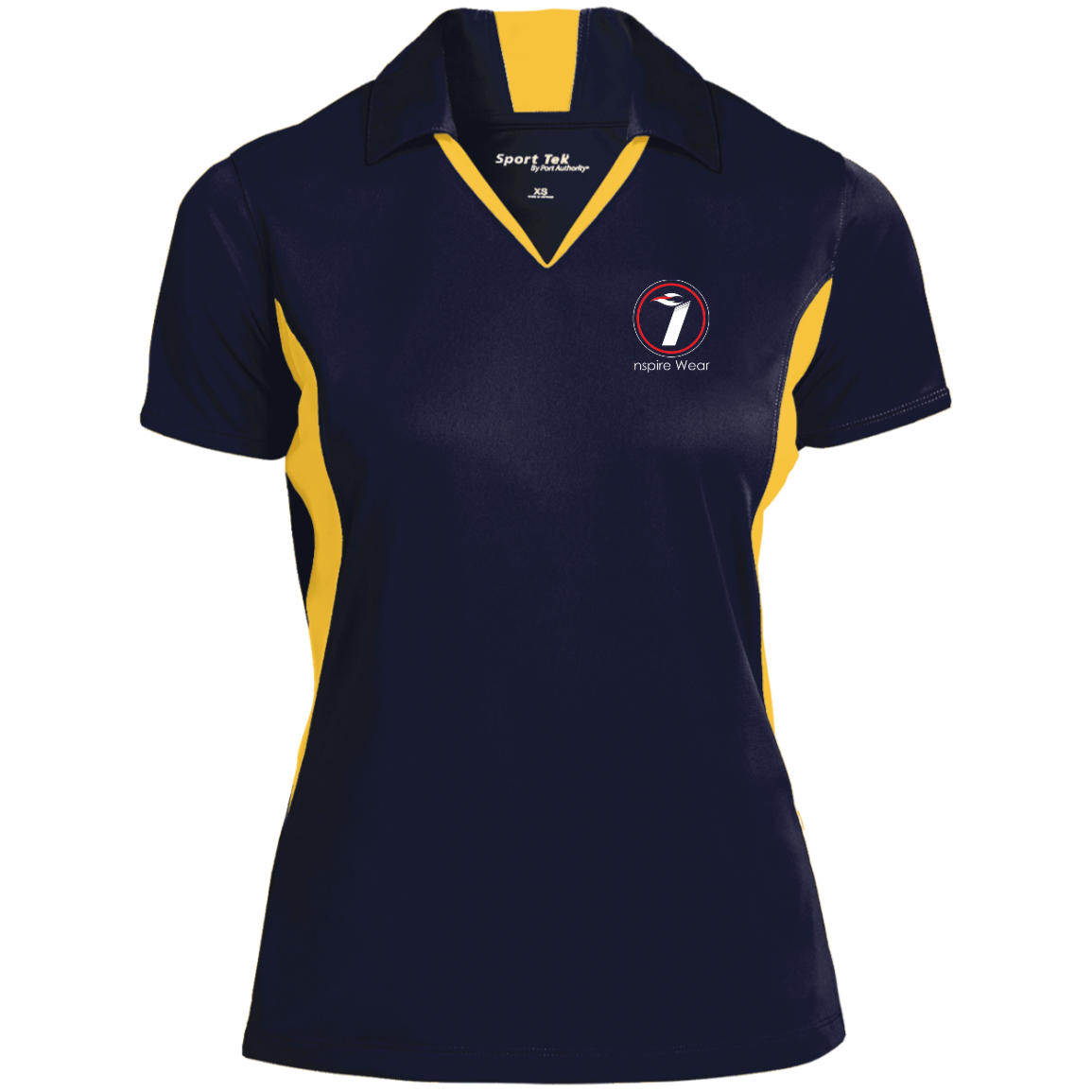 Inspire Wear logo Ladies' Colorblock Performance Polo