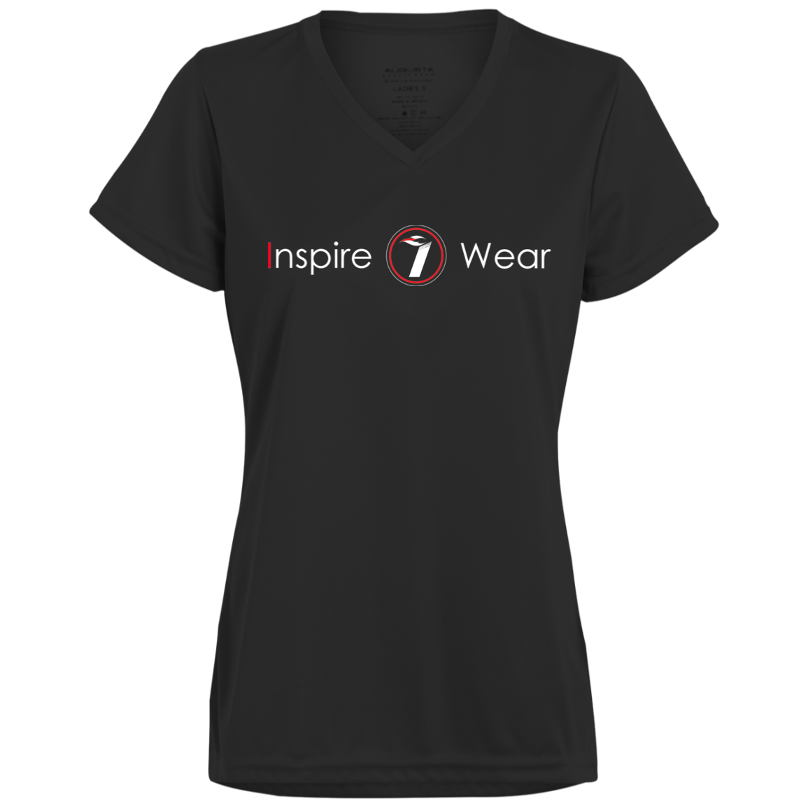 Inspire wear logo Ladies’ Moisture-Wicking V-Neck Tee