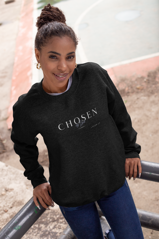 "Chosen by God" Inspirational Crewneck Sweatshirt