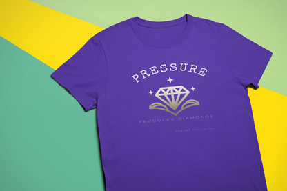 Pressure produces Diamonds Unisex Heavy Cotton Tee