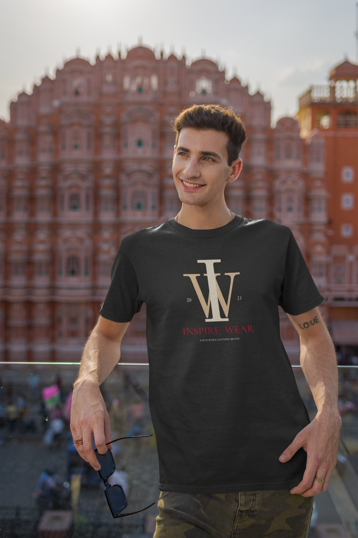 Inspire Wear IW Monogram Graphic Tee