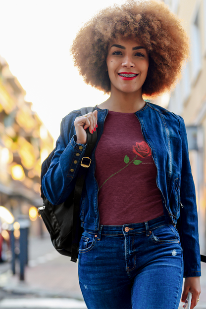 "Fearfully and Wonderfully Made" Rose Affirmative Graphic T-Shirt