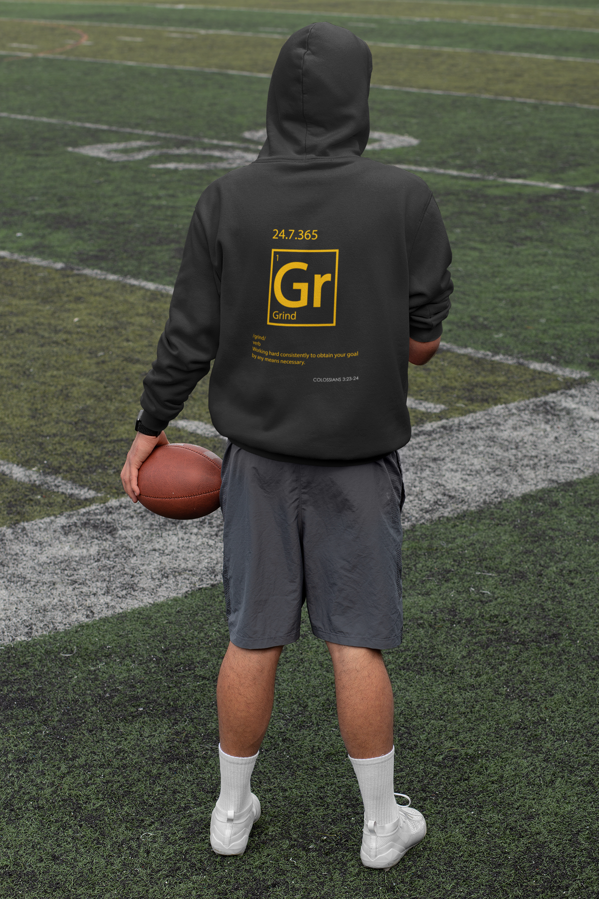 "Grind" Motivational Unisex Pullover Hoodie