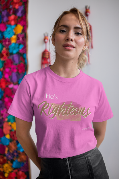 He's Righteous Unisex Heavy Cotton Tee