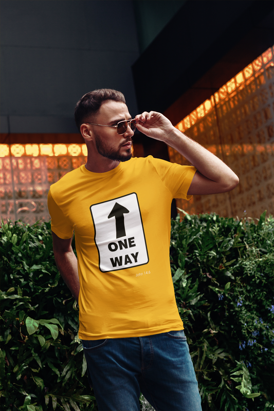 One Way Up Unisex Heavy Cotton Tee