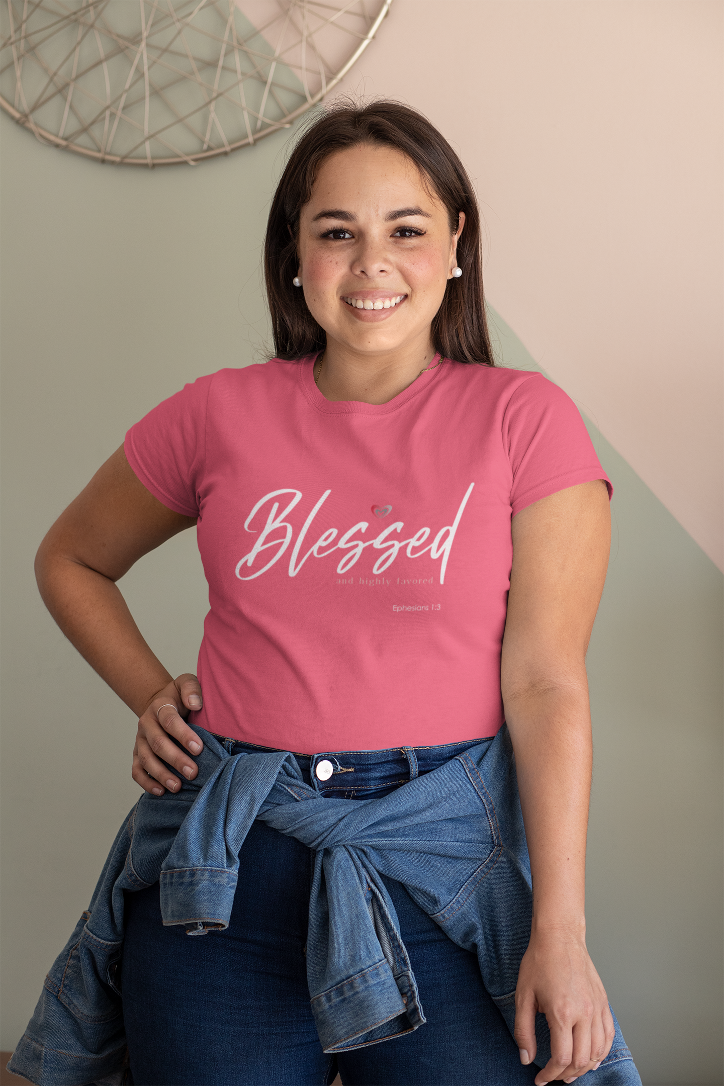 "Blessed" Women's Inspirational Graphic T‑Shirt