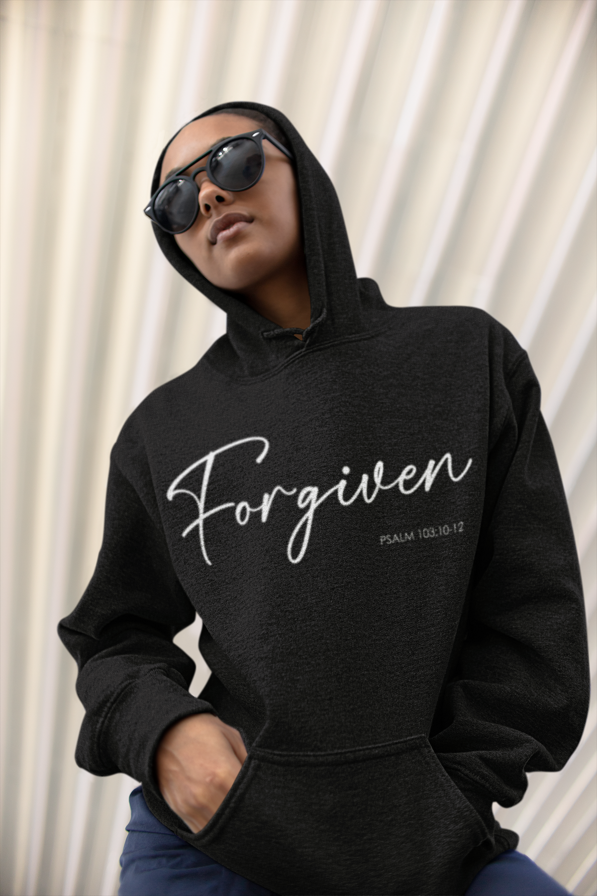 "Forgiven" Inspirational Pullover Hoodie