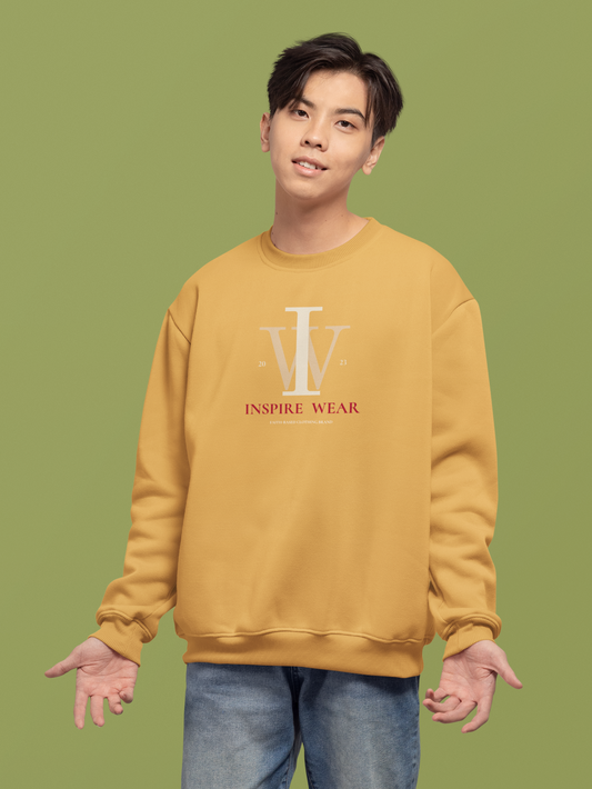 Inspire Wear IW Monogram Logo Crewneck Sweatshirt