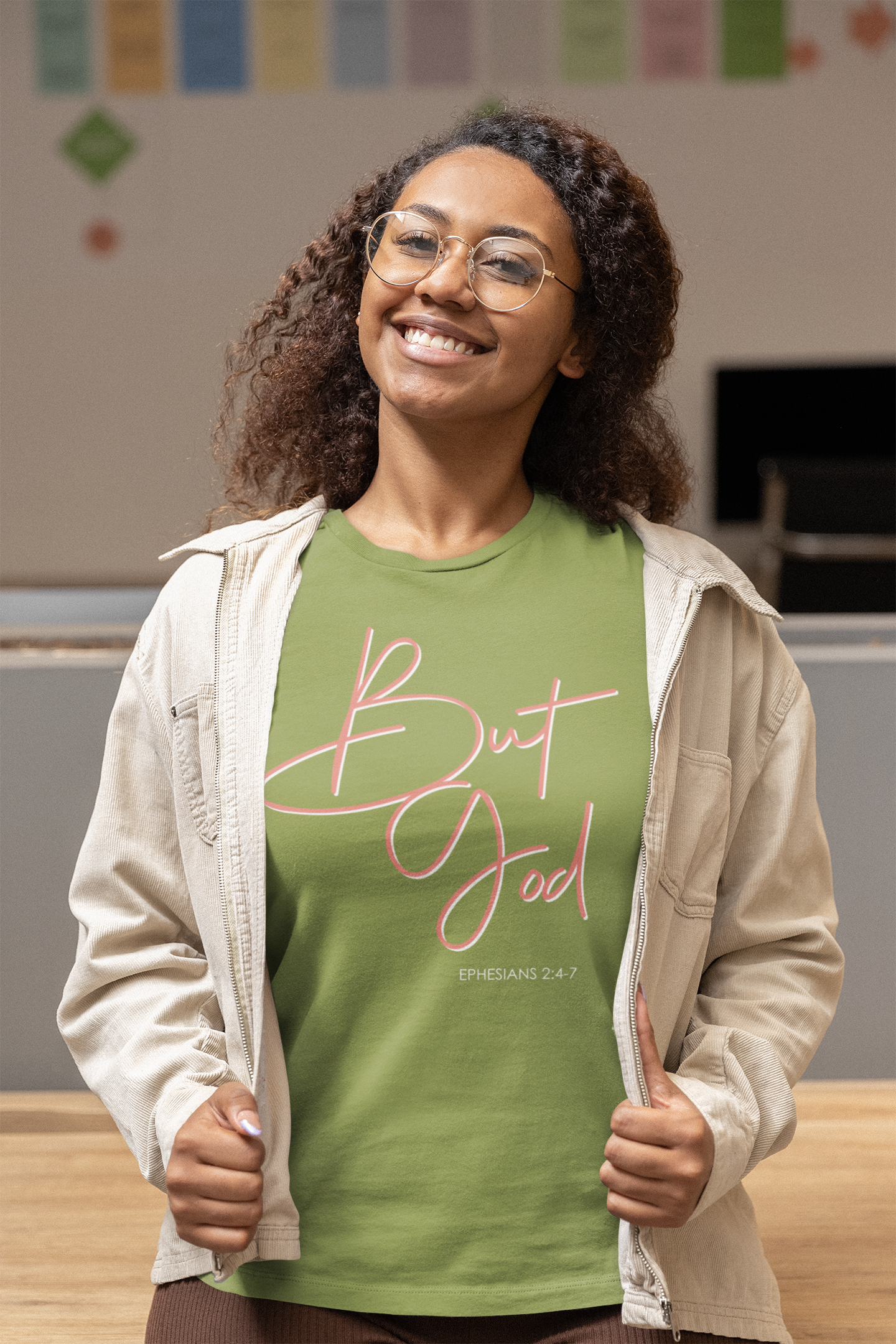"But God" Womens Christian Faith Graphic Tee