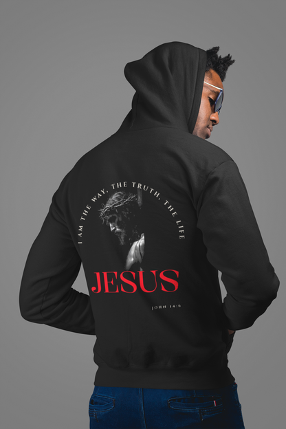 "I Am The Way" Faith-Inspired  Unisex Hooded Sweatshirt