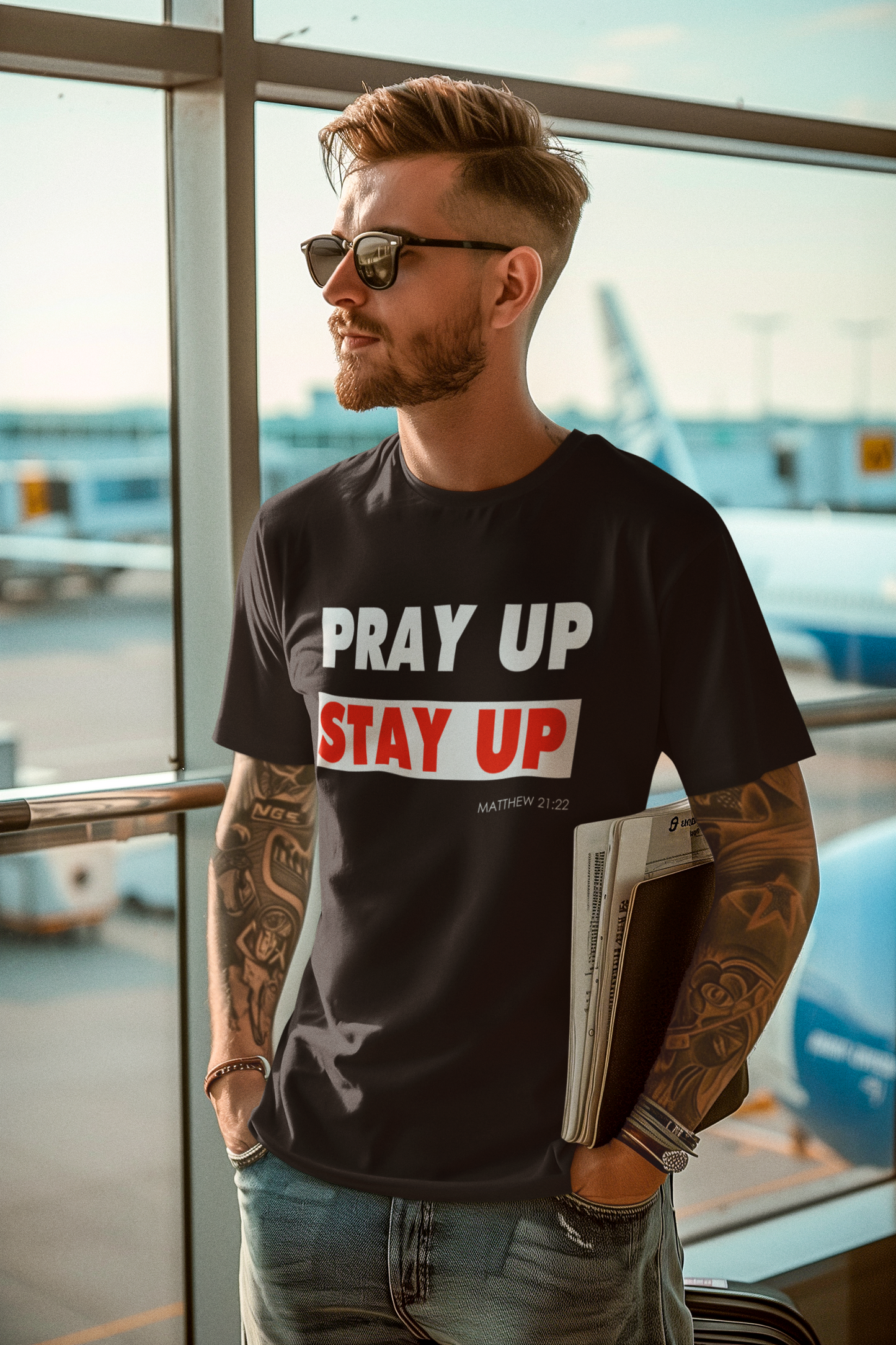 Pray up Stay up Unisex Heavy Cotton Tee