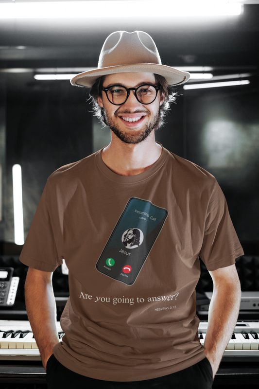 "Are You Going to Answer?" Inspirational Graphic Tee